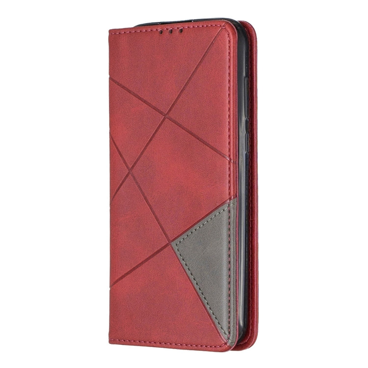 Rhombus Texture Horizontal Flip Magnetic Leather Case with Holder & Card Slots For Huawei Y5 (2019) / Honor 8S