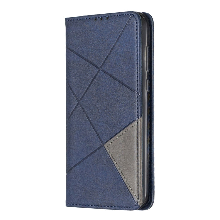 Rhombus Texture Horizontal Flip Magnetic Leather Case with Holder & Card Slots For Huawei Y5 (2019) / Honor 8S