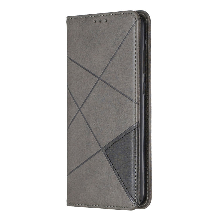 Rhombus Texture Horizontal Flip Magnetic Leather Case with Holder & Card Slots For Huawei Y6 (2019) / Honor Play 8A