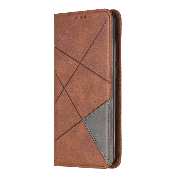 Rhombus Texture Horizontal Flip Magnetic Leather Case with Holder & Card Slots For Huawei Y6 (2019) / Honor Play 8A