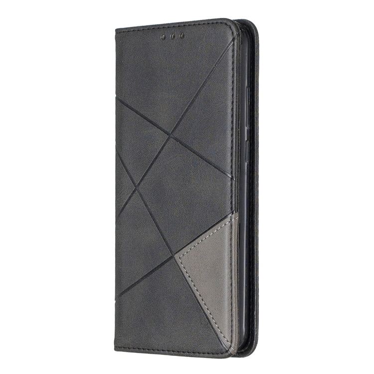 Rhombus Texture Horizontal Flip Magnetic Leather Case with Holder & Card Slots For Huawei Y6 (2019) / Honor Play 8A