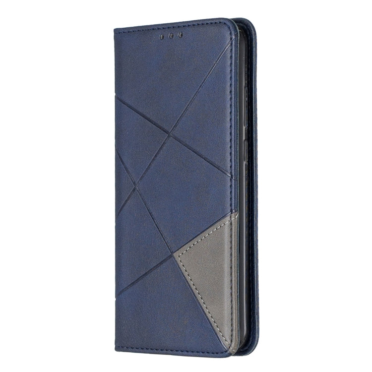 Rhombus Texture Horizontal Flip Magnetic Leather Case with Holder & Card Slots For Huawei Y6 (2019) / Honor Play 8A
