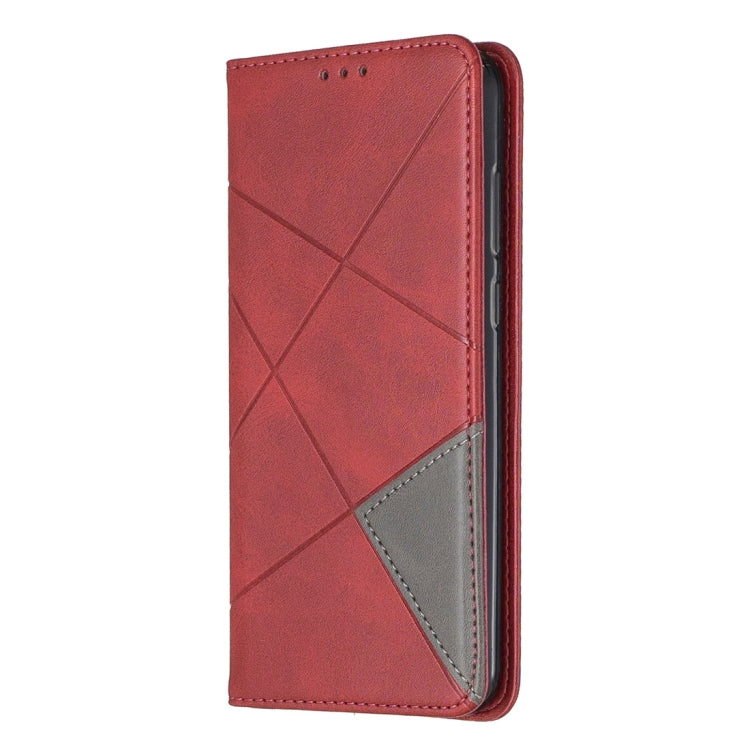 Rhombus Texture Horizontal Flip Magnetic Leather Case with Holder & Card Slots For Huawei Honor 7A / Y6 (2018)