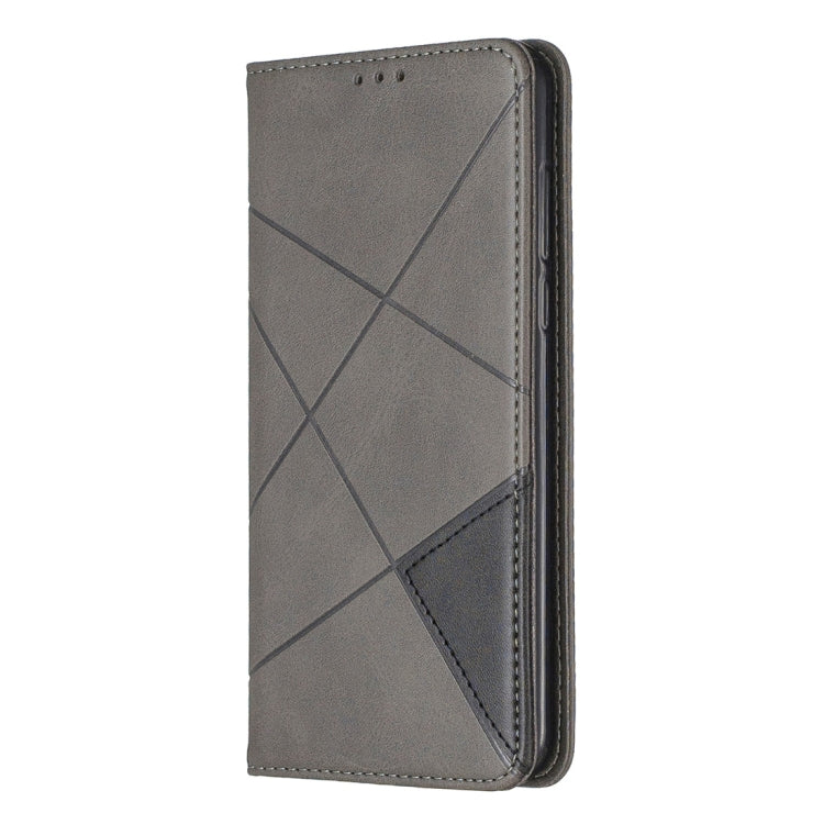 Rhombus Texture Horizontal Flip Magnetic Leather Case with Holder & Card Slots For Huawei Honor 7C / Y7 (2018)