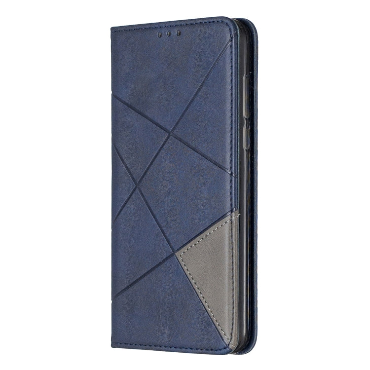 Rhombus Texture Horizontal Flip Magnetic Leather Case with Holder & Card Slots For Huawei Honor 7C / Y7 (2018)