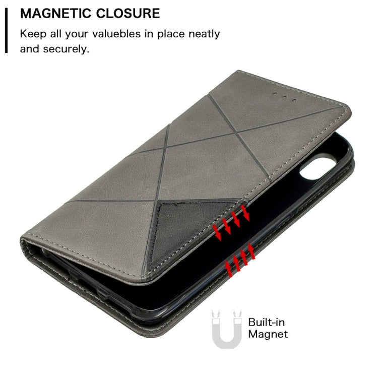 Rhombus Texture Horizontal Flip Magnetic Leather Case with Holder & Card Slots For Xiaomi Redmi 7A