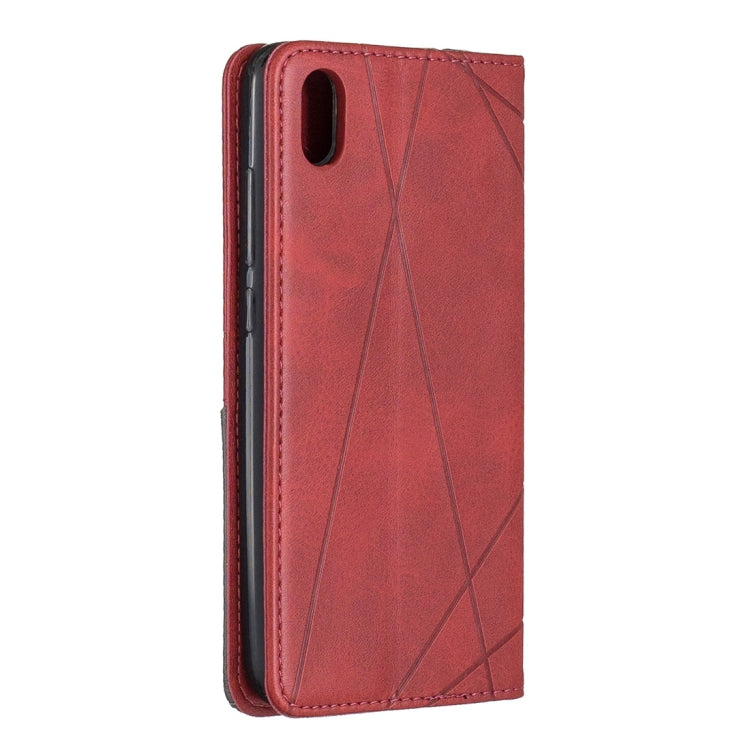 Rhombus Texture Horizontal Flip Magnetic Leather Case with Holder & Card Slots For Xiaomi Redmi 7A