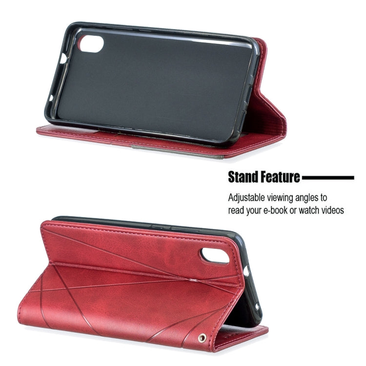 Rhombus Texture Horizontal Flip Magnetic Leather Case with Holder & Card Slots For Xiaomi Redmi 7A