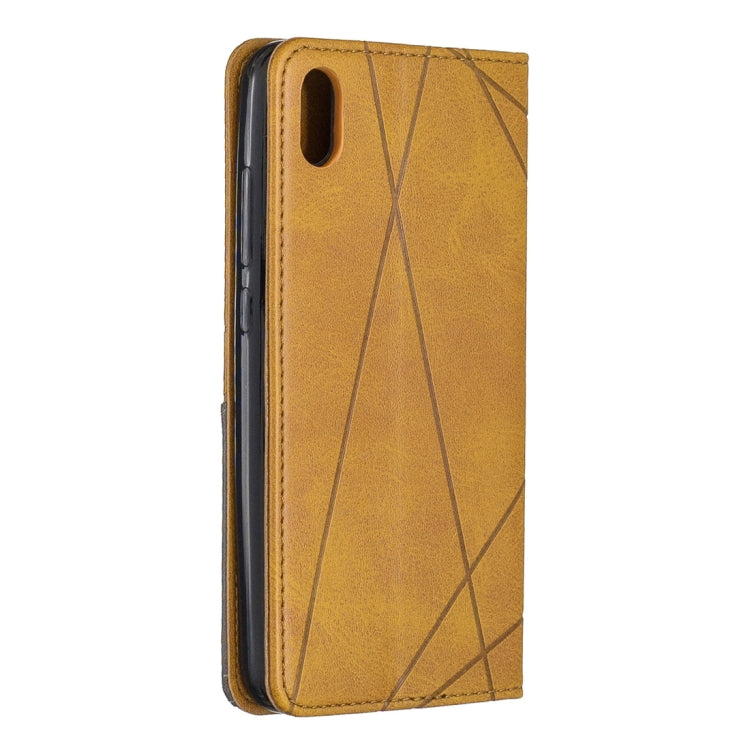 Rhombus Texture Horizontal Flip Magnetic Leather Case with Holder & Card Slots For Xiaomi Redmi 7A