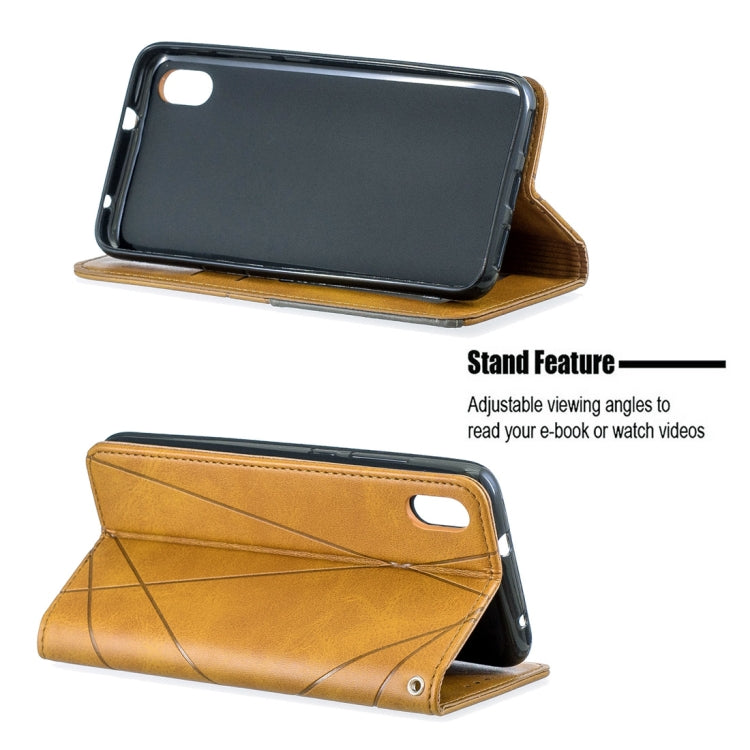 Rhombus Texture Horizontal Flip Magnetic Leather Case with Holder & Card Slots For Xiaomi Redmi 7A