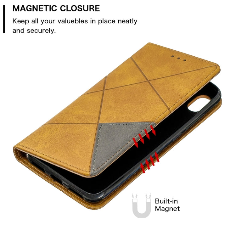 Rhombus Texture Horizontal Flip Magnetic Leather Case with Holder & Card Slots For Xiaomi Redmi 7A