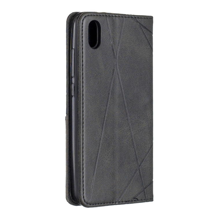 Rhombus Texture Horizontal Flip Magnetic Leather Case with Holder & Card Slots For Xiaomi Redmi 7A