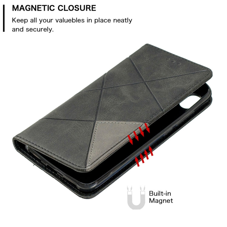 Rhombus Texture Horizontal Flip Magnetic Leather Case with Holder & Card Slots For Xiaomi Redmi 7A