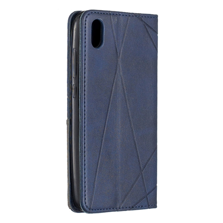 Rhombus Texture Horizontal Flip Magnetic Leather Case with Holder & Card Slots For Xiaomi Redmi 7A