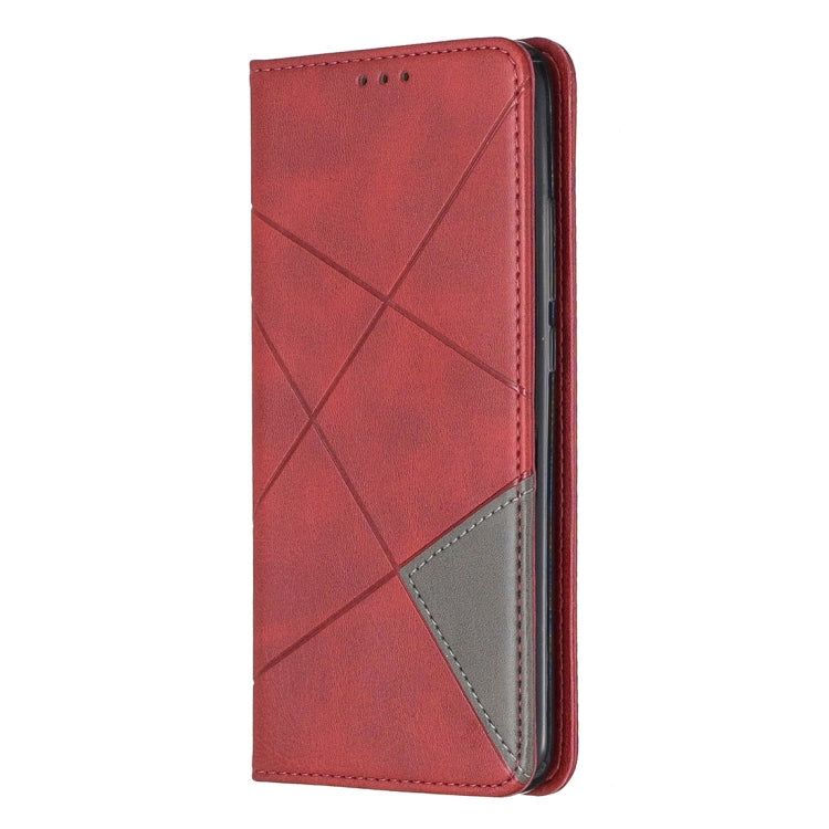 Rhombus Texture Horizontal Flip Magnetic Leather Case with Holder & Card Slots For Xiaomi Redmi 7