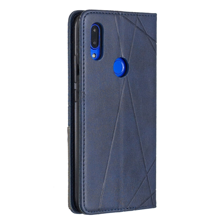 Rhombus Texture Horizontal Flip Magnetic Leather Case with Holder & Card Slots For Xiaomi Redmi 7