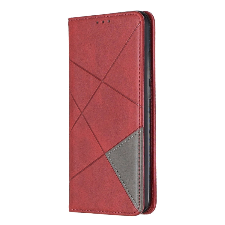 Rhombus Texture Horizontal Flip Magnetic Leather Case with Holder & Card Slots For Xiaomi Redmi Note 7