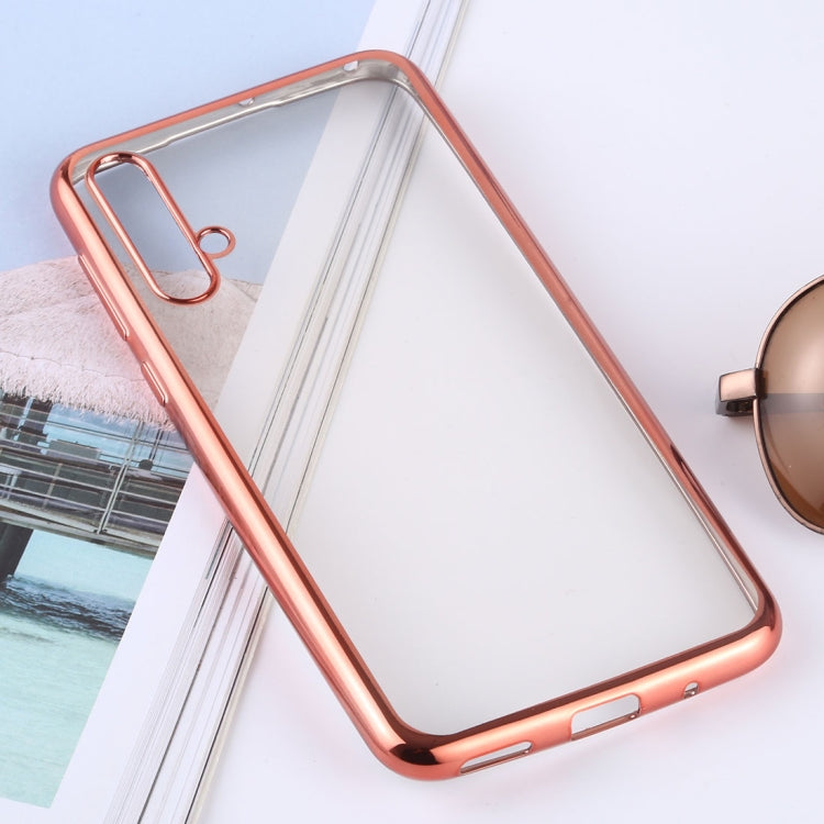 Ultra-thin Electroplating Soft TPU Protective Back Cover Case for Huawei Nova 5 / Nova 5 Pro