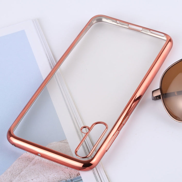 Ultra-thin Electroplating Soft TPU Protective Back Cover Case for Huawei Nova 5 / Nova 5 Pro