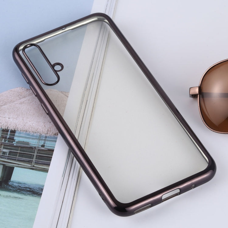 Ultra-thin Electroplating Soft TPU Protective Back Cover Case for Huawei Nova 5 / Nova 5 Pro