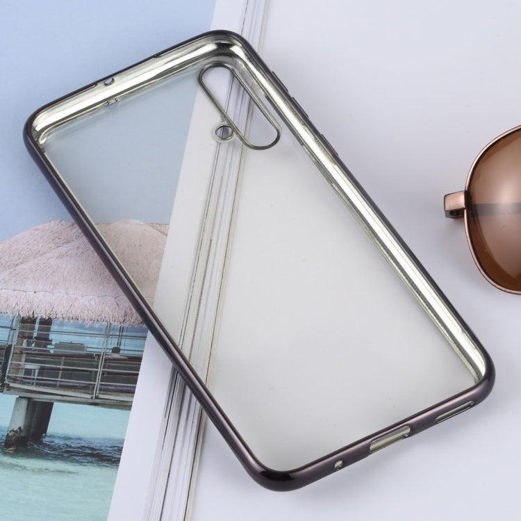 Ultra-thin Electroplating Soft TPU Protective Back Cover Case for Huawei Nova 5 / Nova 5 Pro