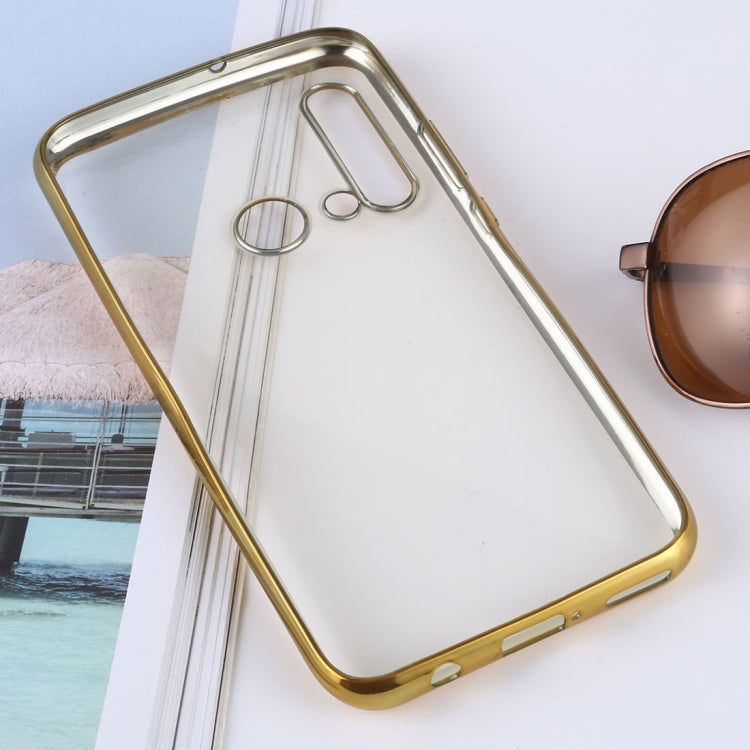 Ultra-thin Electroplating Soft TPU Protective Back Cover Case for Huawei Nova 5i