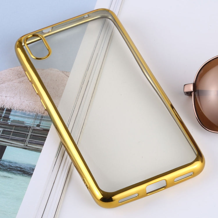 Ultra-thin Electroplating Soft TPU Protective Back Cover Case for Xiaomi Redmi 7A