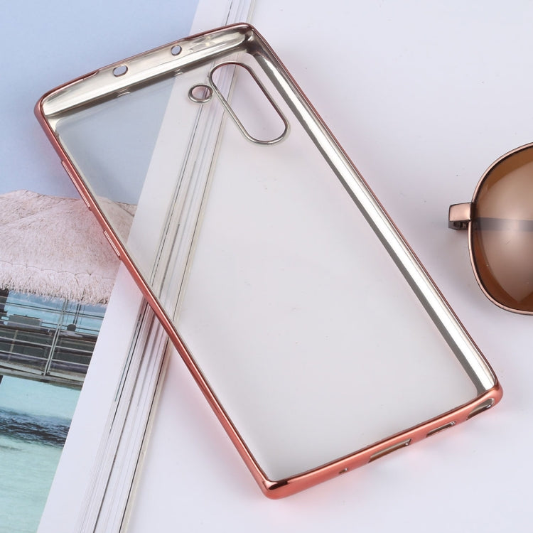 Ultra-thin Electroplating Soft TPU Protective Back Cover Case for Galaxy Note10