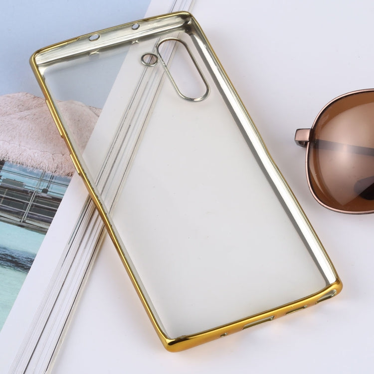 Ultra-thin Electroplating Soft TPU Protective Back Cover Case for Galaxy Note10