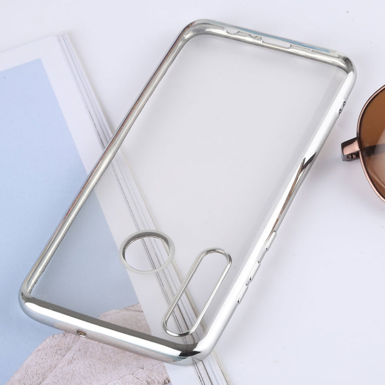 Ultra-thin Electroplating Soft TPU Protective Back Cover Case for Huawei Enjoy 9s / Honor 20i