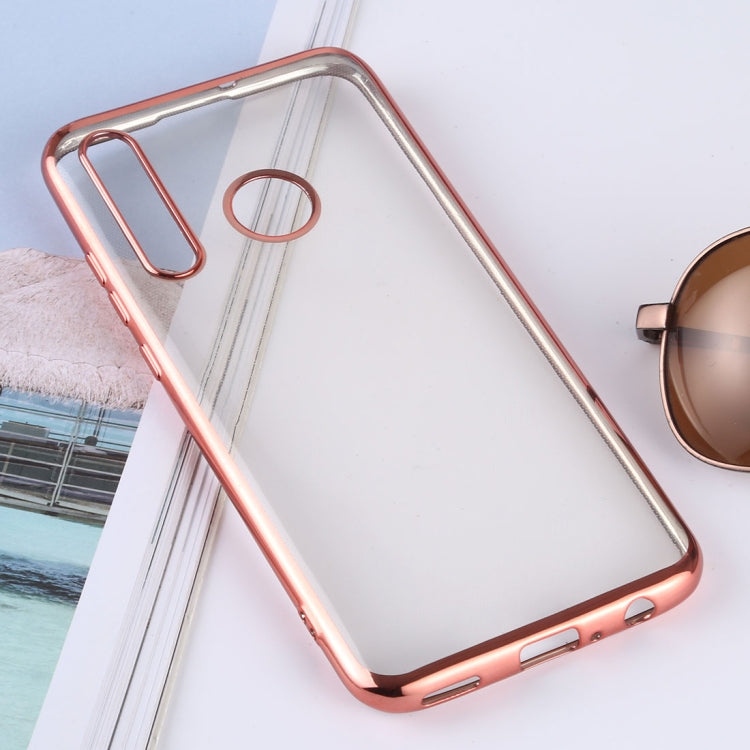 Ultra-thin Electroplating Soft TPU Protective Back Cover Case for Huawei Enjoy 9s / Honor 20i