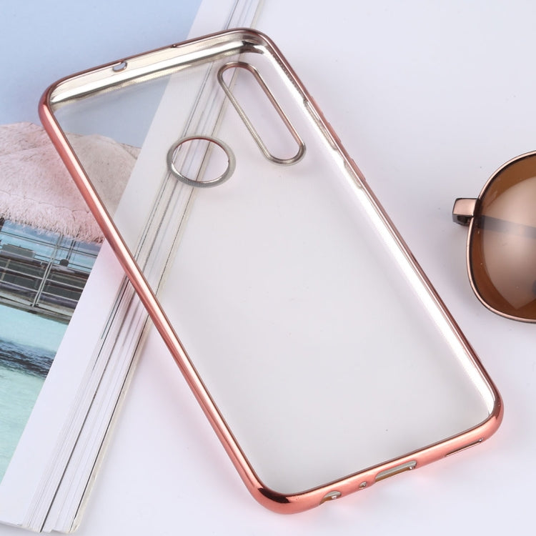 Ultra-thin Electroplating Soft TPU Protective Back Cover Case for Huawei Enjoy 9s / Honor 20i