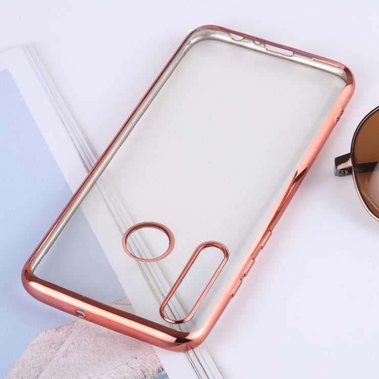 Ultra-thin Electroplating Soft TPU Protective Back Cover Case for Huawei Enjoy 9s / Honor 20i