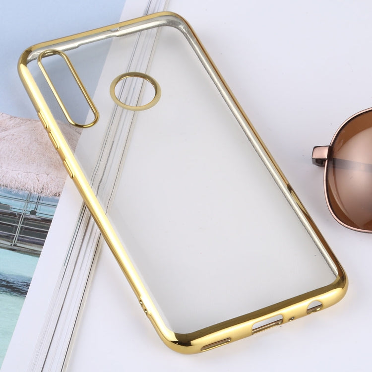 Ultra-thin Electroplating Soft TPU Protective Back Cover Case for Huawei Enjoy 9s / Honor 20i