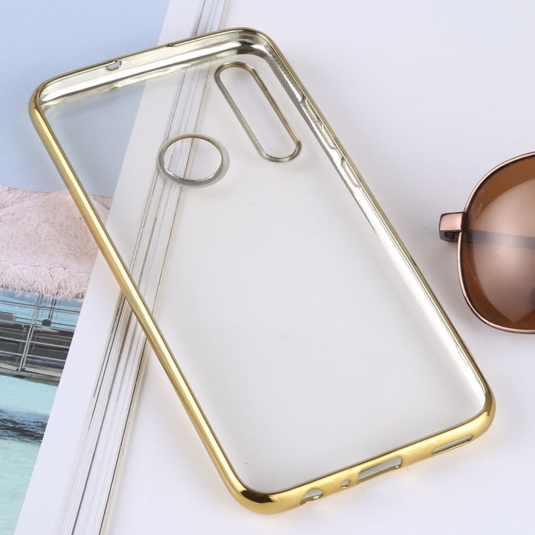 Ultra-thin Electroplating Soft TPU Protective Back Cover Case for Huawei Enjoy 9s / Honor 20i