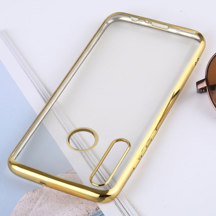 Ultra-thin Electroplating Soft TPU Protective Back Cover Case for Huawei Enjoy 9s / Honor 20i