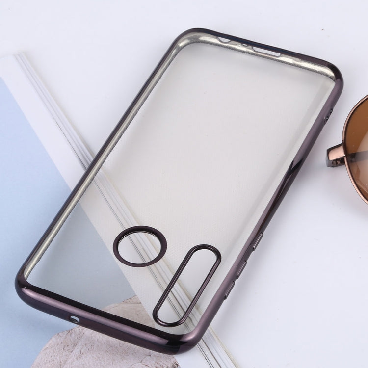 Ultra-thin Electroplating Soft TPU Protective Back Cover Case for Huawei Enjoy 9s / Honor 20i