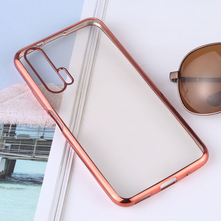 Ultra-thin Electroplating Soft TPU Protective Back Cover Case for Huawei Honor 20 Pro
