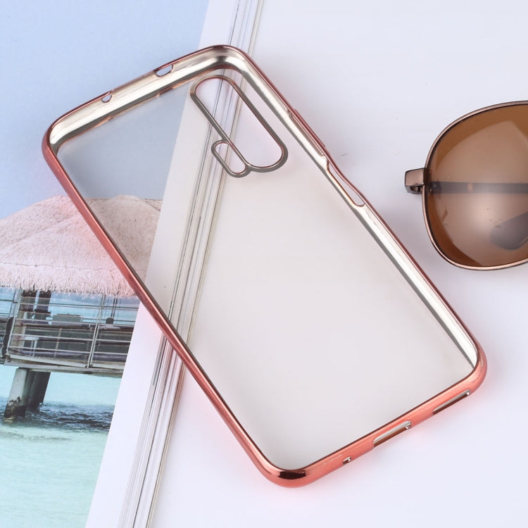 Ultra-thin Electroplating Soft TPU Protective Back Cover Case for Huawei Honor 20 Pro