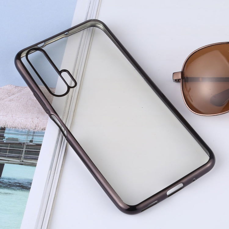 Ultra-thin Electroplating Soft TPU Protective Back Cover Case for Huawei Honor 20 Pro