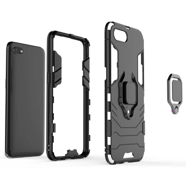 Panther PC + TPU Shockproof Protective Case with Magnetic Ring Holder for OPPO A1k