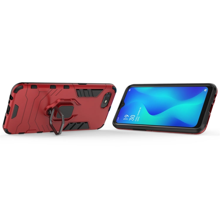 Panther PC + TPU Shockproof Protective Case with Magnetic Ring Holder for OPPO Realme C2
