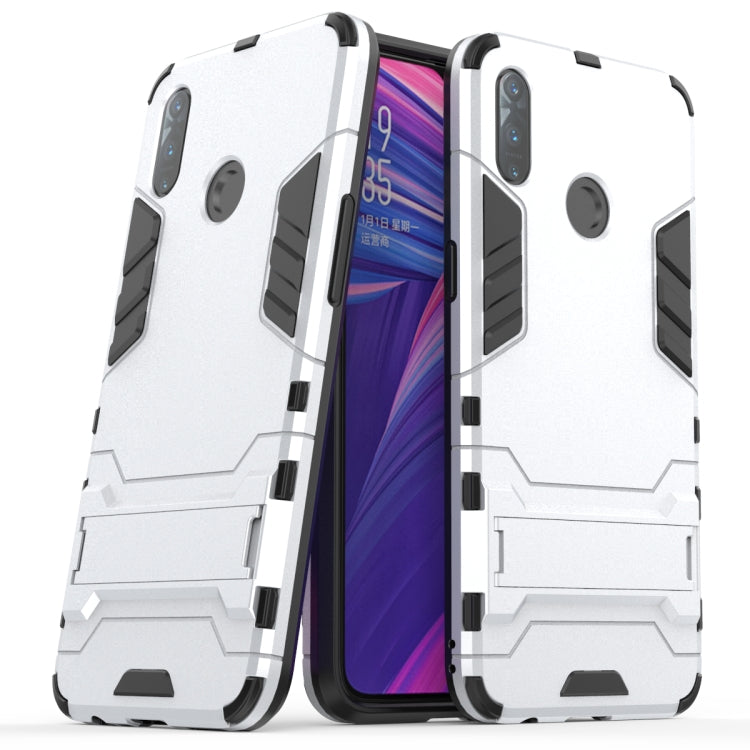 Shockproof PC + TPU Case with Holder for OPPO Realme 3