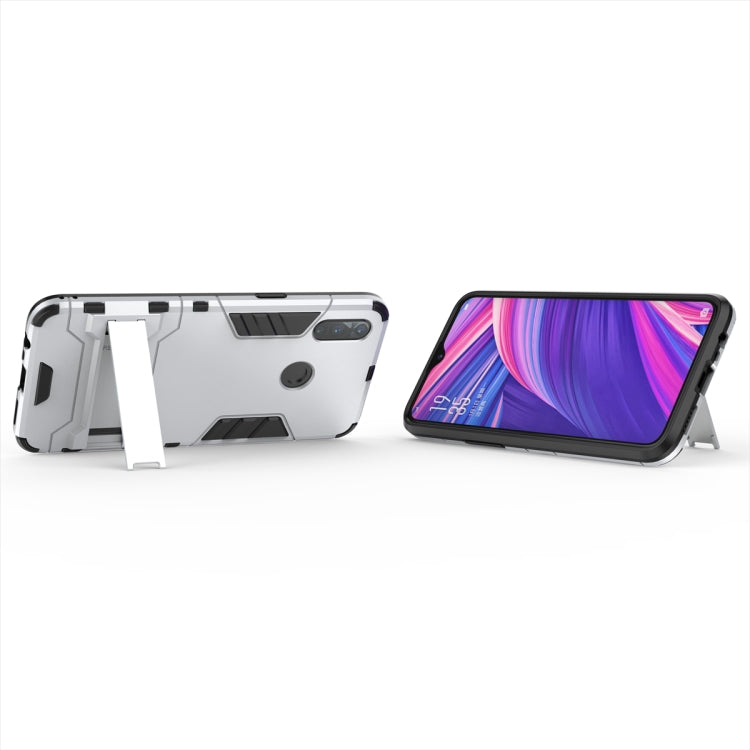 Shockproof PC + TPU Case with Holder for OPPO Realme 3