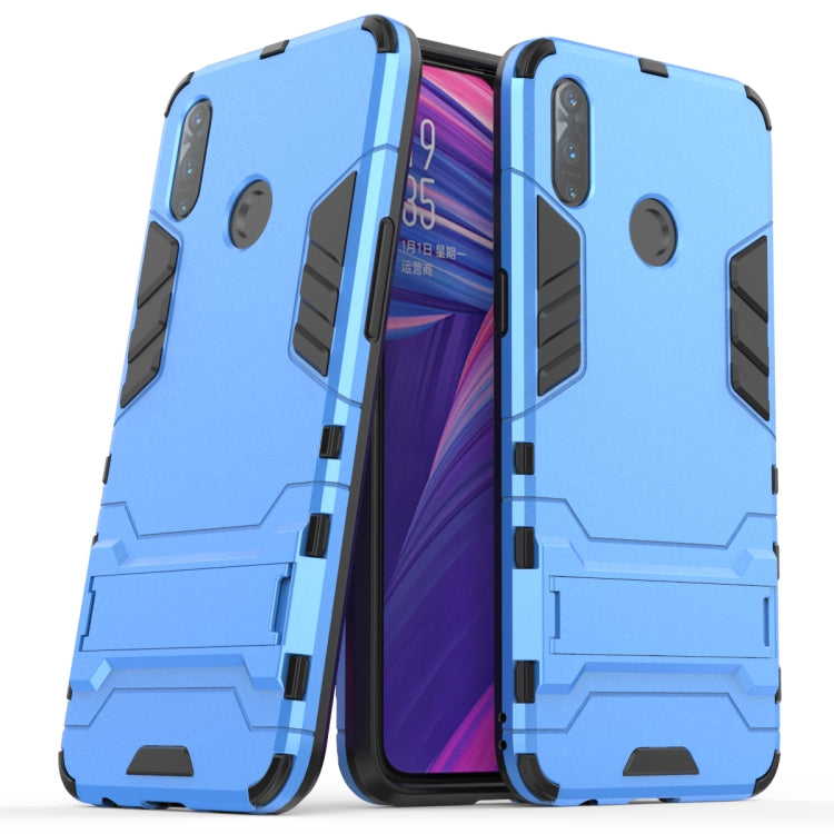 Shockproof PC + TPU Case with Holder for OPPO Realme 3