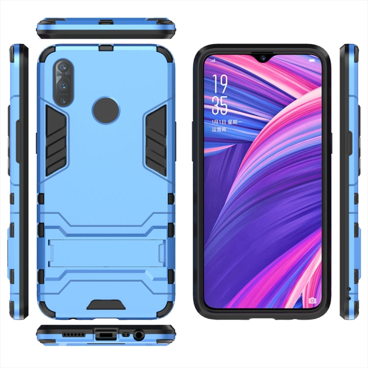 Shockproof PC + TPU Case with Holder for OPPO Realme 3