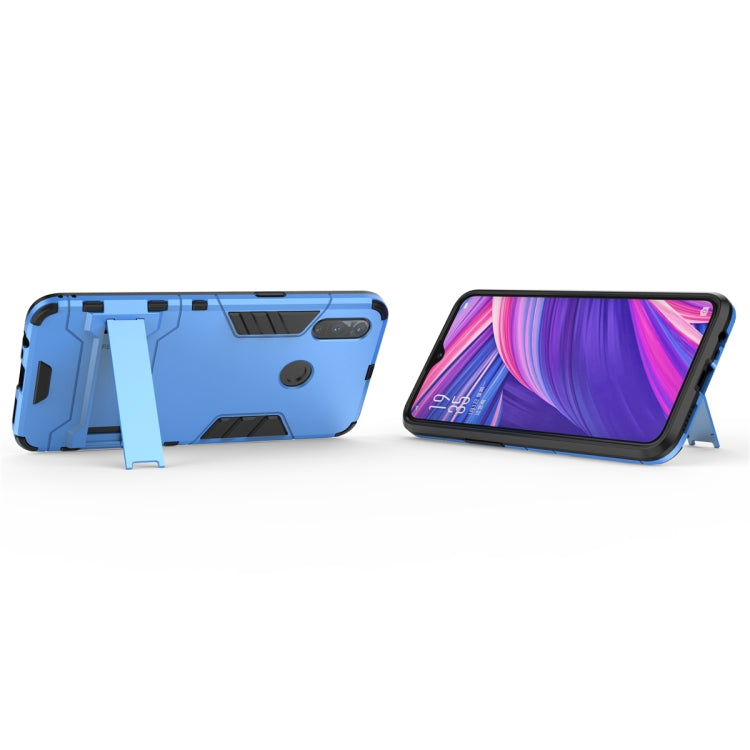Shockproof PC + TPU Case with Holder for OPPO Realme 3