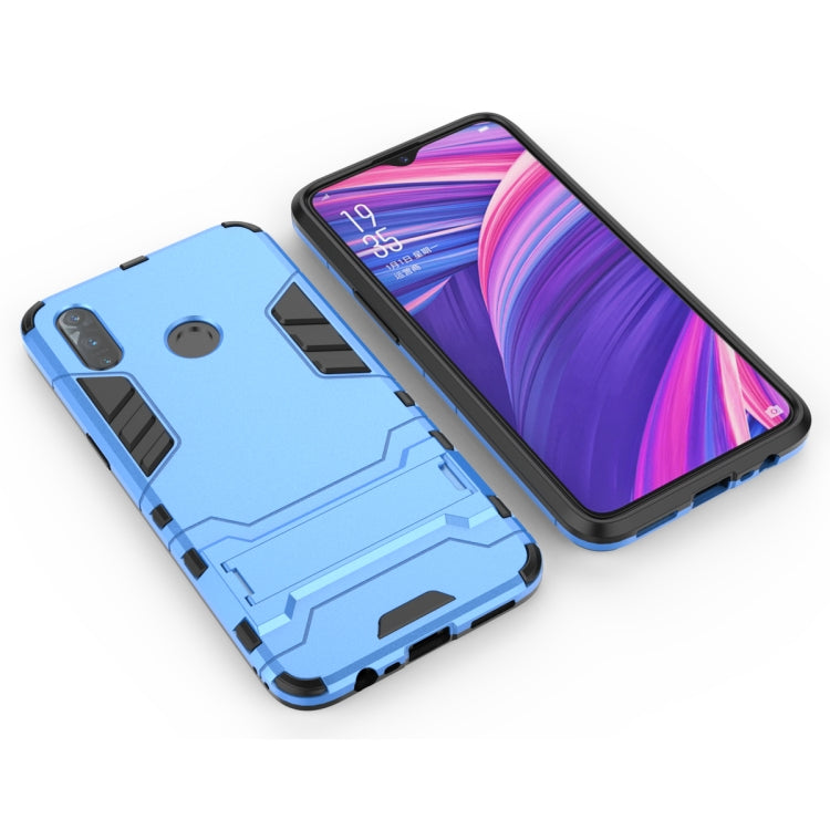 Shockproof PC + TPU Case with Holder for OPPO Realme 3