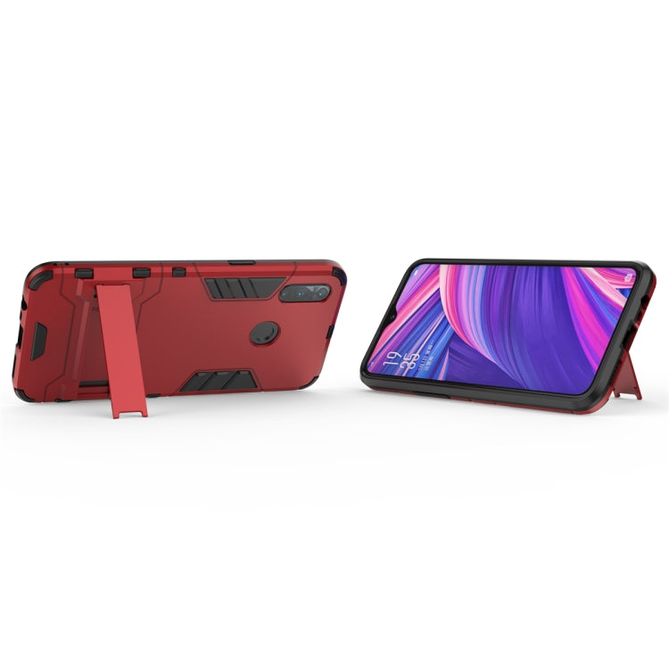 Shockproof PC + TPU Case with Holder for OPPO Realme 3