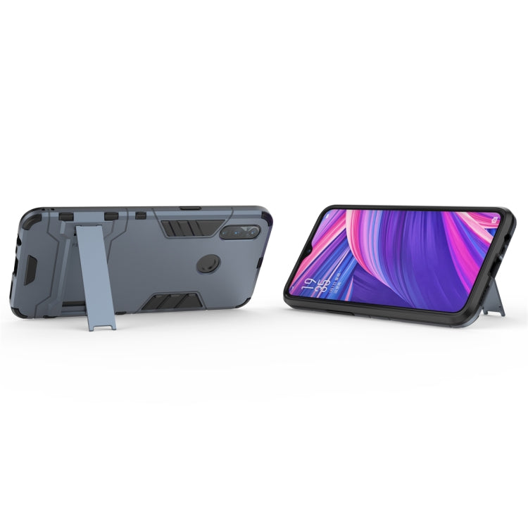 Shockproof PC + TPU Case with Holder for OPPO Realme 3